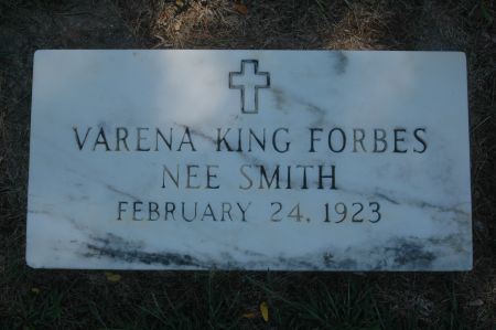 FORBES, VARENA KING - Clinton County, Iowa | VARENA KING FORBES 