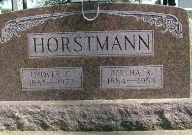 HORSTMANN, BERTHA K - Clinton County, Iowa | BERTHA K HORSTMANN 