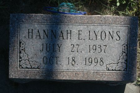 LYONS, HANNAH E. - Clinton County, Iowa | HANNAH E. LYONS 