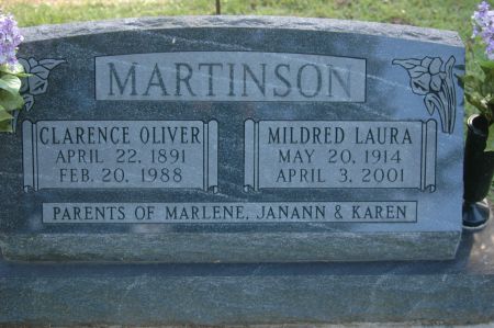 MARTINSON, CLARENCE OLIVER - Clinton County, Iowa | CLARENCE OLIVER MARTINSON 