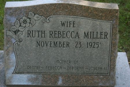 MILLER, RUTH REBECCA - Clinton County, Iowa | RUTH REBECCA MILLER 