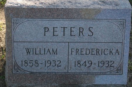 PETERS, FREDERICKA - Clinton County, Iowa | FREDERICKA PETERS 