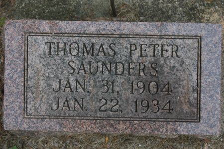 SAUNDERS, THOMAS PETER - Clinton County, Iowa | THOMAS PETER SAUNDERS 