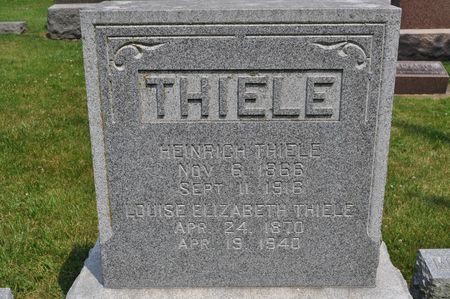 THIELE, LOUISE ELIZABETH - Clinton County, Iowa | LOUISE ELIZABETH THIELE 