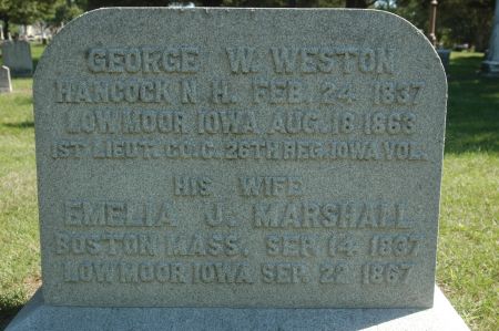 WESTON, EMELIA J. - Clinton County, Iowa | EMELIA J. WESTON 