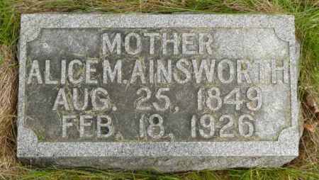 AINSWORTH, ALICE M - Crawford County, Iowa | ALICE M AINSWORTH 