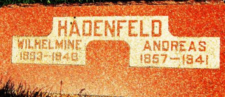 HADENFELD, WILHELMINE - Crawford County, Iowa | WILHELMINE HADENFELD 