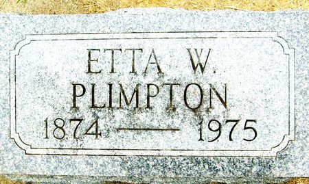 PLIMPTON, ETTA W. - Crawford County, Iowa | ETTA W. PLIMPTON 