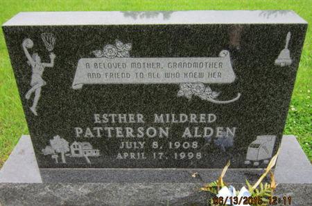 PATTERSON ALDEN, ESTHER MILDRED - Dallas County, Iowa | ESTHER MILDRED PATTERSON ALDEN 