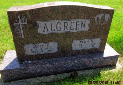 ALGREEN, EDITH E - Dallas County, Iowa | EDITH E ALGREEN 