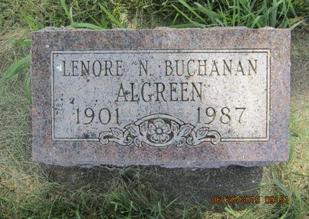 BUCHANAN ALGREEN, LENORE N - Dallas County, Iowa | LENORE N BUCHANAN ALGREEN 
