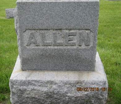 ALLEN, FAMILY STONE - Dallas County, Iowa | FAMILY STONE ALLEN 