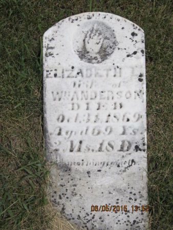ANDERSON, ELIZABETH I - Dallas County, Iowa | ELIZABETH I ANDERSON 