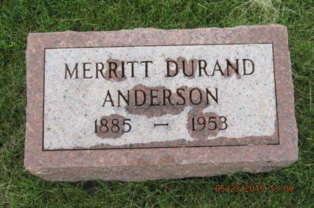 ANDERSON, MERRITT DURAND - Dallas County, Iowa | MERRITT DURAND ANDERSON 
