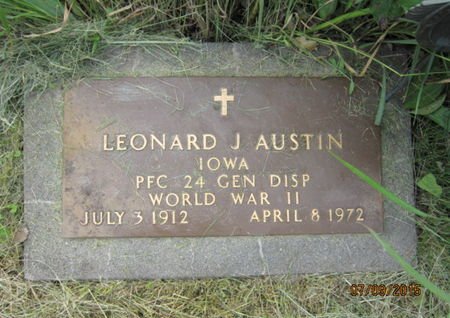 AUSTIN, LEONARD J - Dallas County, Iowa | LEONARD J AUSTIN 