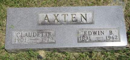AXTEN, CLAUDETTE - Dallas County, Iowa | CLAUDETTE AXTEN 