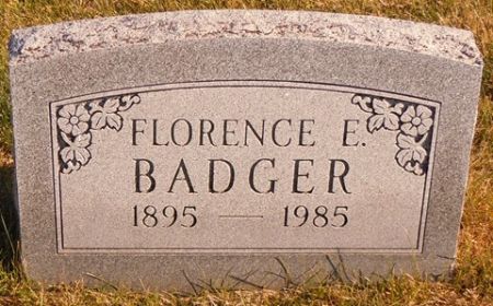 BADGER, FLORENCE E. - Dallas County, Iowa | FLORENCE E. BADGER 