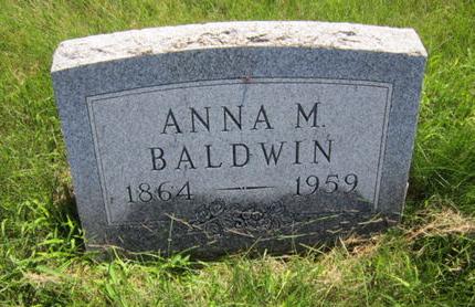BALDWIN, ANNA M - Dallas County, Iowa | ANNA M BALDWIN 