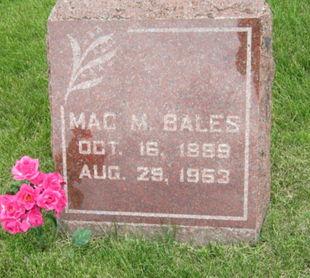 BALES, MAC M - Dallas County, Iowa | MAC M BALES 