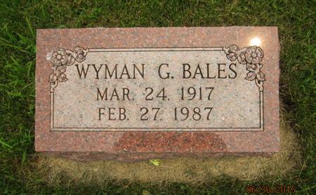BALES, WYMAN G - Dallas County, Iowa | WYMAN G BALES 
