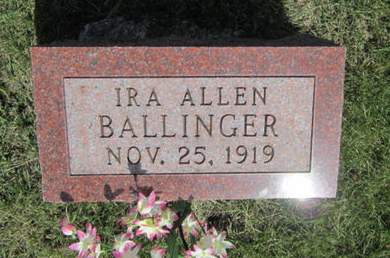 BALLINGER, IRA ALLEN - Dallas County, Iowa | IRA ALLEN BALLINGER 