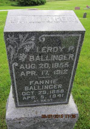 BALLINGER, LEROY P - Dallas County, Iowa | LEROY P BALLINGER 