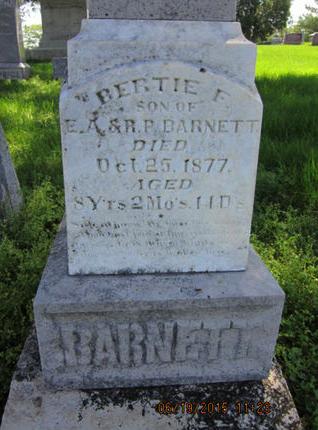 BARNETT, BERTIE F - Dallas County, Iowa | BERTIE F BARNETT 