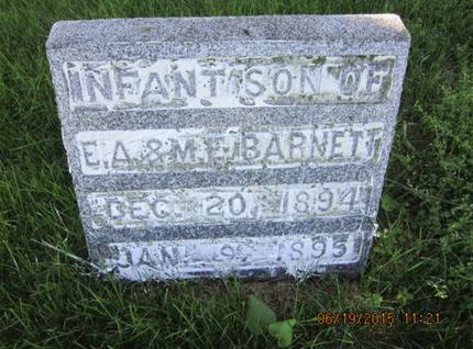 BARNETT, INFANT SON - Dallas County, Iowa | INFANT SON BARNETT 