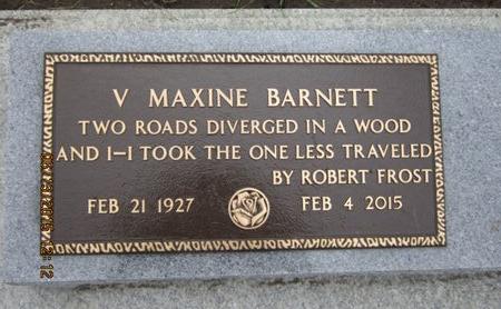 BARNETT, V MAXINE - Dallas County, Iowa | V MAXINE BARNETT 