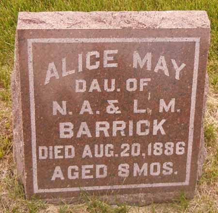 BARRICK, ALICE MAY - Dallas County, Iowa | ALICE MAY BARRICK 