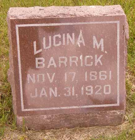 BARRICK, LUCINA M - Dallas County, Iowa | LUCINA M BARRICK 