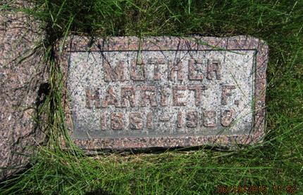 BLACK, HARRIET F - Dallas County, Iowa | HARRIET F BLACK 