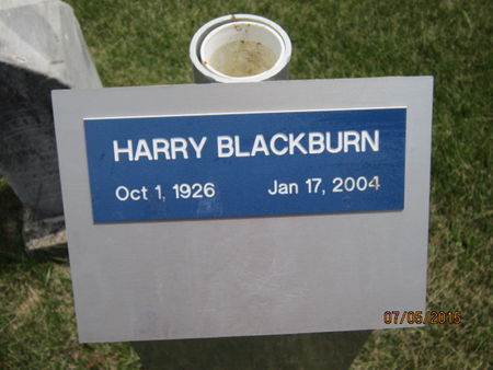 BLACKBURN, HARRY - Dallas County, Iowa | HARRY BLACKBURN 