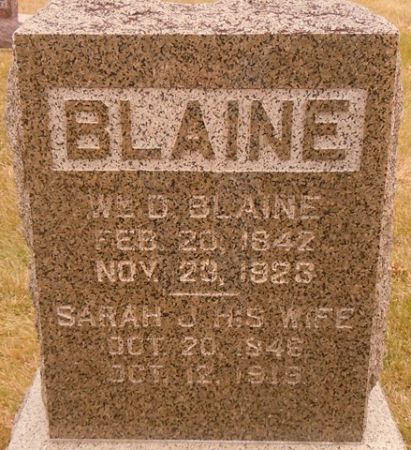 BLAINE, WM D. - Dallas County, Iowa | WM D. BLAINE 