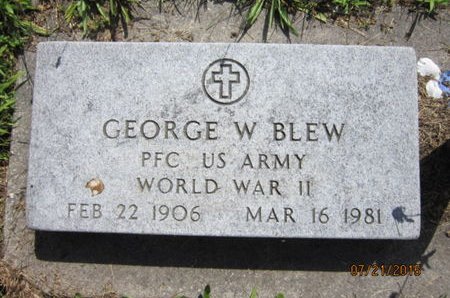 BLEW, GEORGE W - Dallas County, Iowa | GEORGE W BLEW 