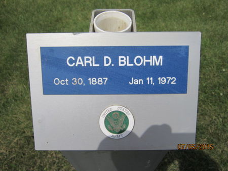 BLOHM, CARL D - Dallas County, Iowa | CARL D BLOHM 