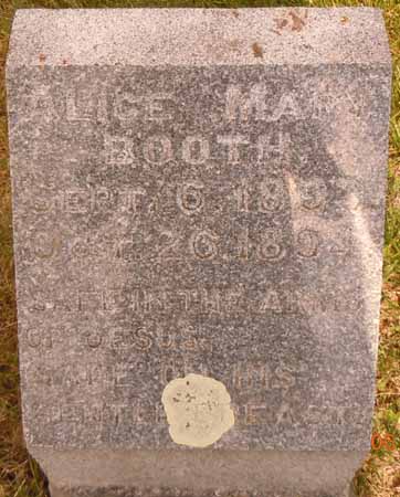 BOOTH, ALICE MARY - Dallas County, Iowa | ALICE MARY BOOTH 