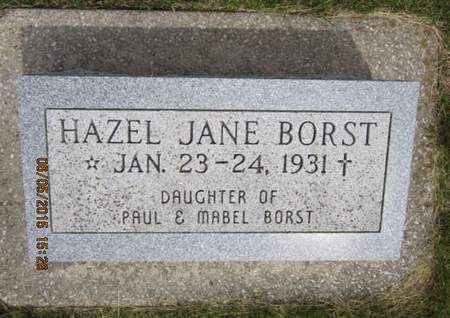 BORST, HAZEL JANE - Dallas County, Iowa | HAZEL JANE BORST 