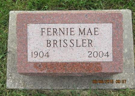 BRISSLER, FERNIE MAE - Dallas County, Iowa | FERNIE MAE BRISSLER 