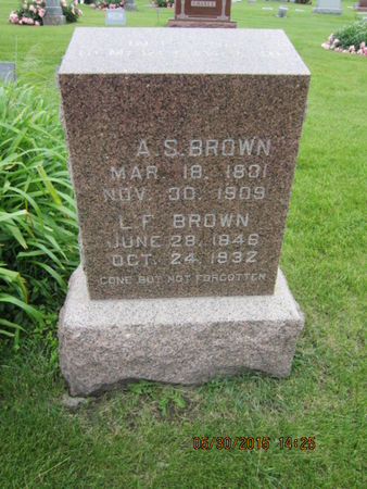 BROWN, A S - Dallas County, Iowa | A S BROWN 