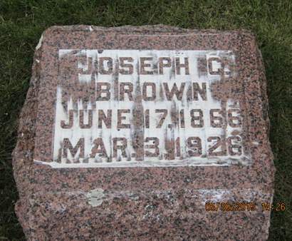 BROWN, JOSEPH C - Dallas County, Iowa | JOSEPH C BROWN 