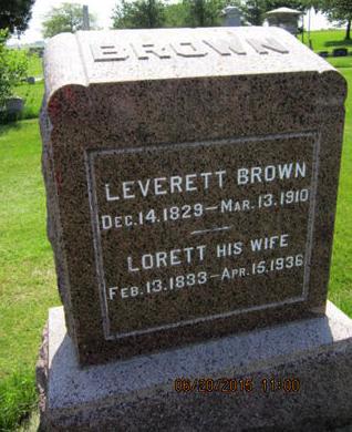 BROWN, LEVERETT - Dallas County, Iowa | LEVERETT BROWN 