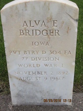 BRRIDGER, ALVA E - Dallas County, Iowa | ALVA E BRRIDGER 