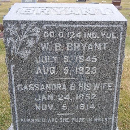 BRYANT, W. B. - Dallas County, Iowa | W. B. BRYANT 