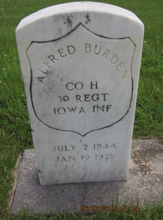 BURDEN, ALFRED - Dallas County, Iowa | ALFRED BURDEN 