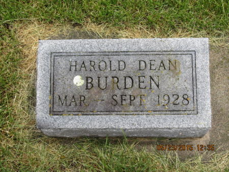 BURDEN, HAROLD DEAN - Dallas County, Iowa | HAROLD DEAN BURDEN 