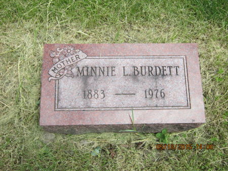 BURDETT, MINNIE L - Dallas County, Iowa | MINNIE L BURDETT 