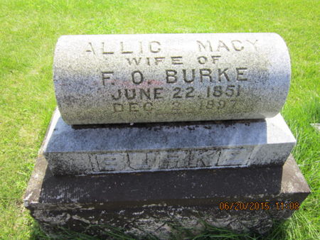BURKE, ALLIC MACY - Dallas County, Iowa | ALLIC MACY BURKE 