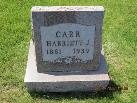 CARR, HARRIETT J - Dallas County, Iowa | HARRIETT J CARR 