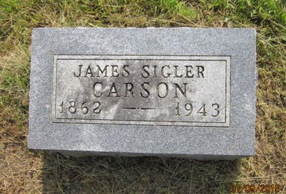 CARSON, JAMES SIGLER - Dallas County, Iowa | JAMES SIGLER CARSON 